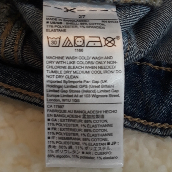NWOT Gap Denim Sz 27 Mid-rise Jean Shorts - Picture 8 of 8